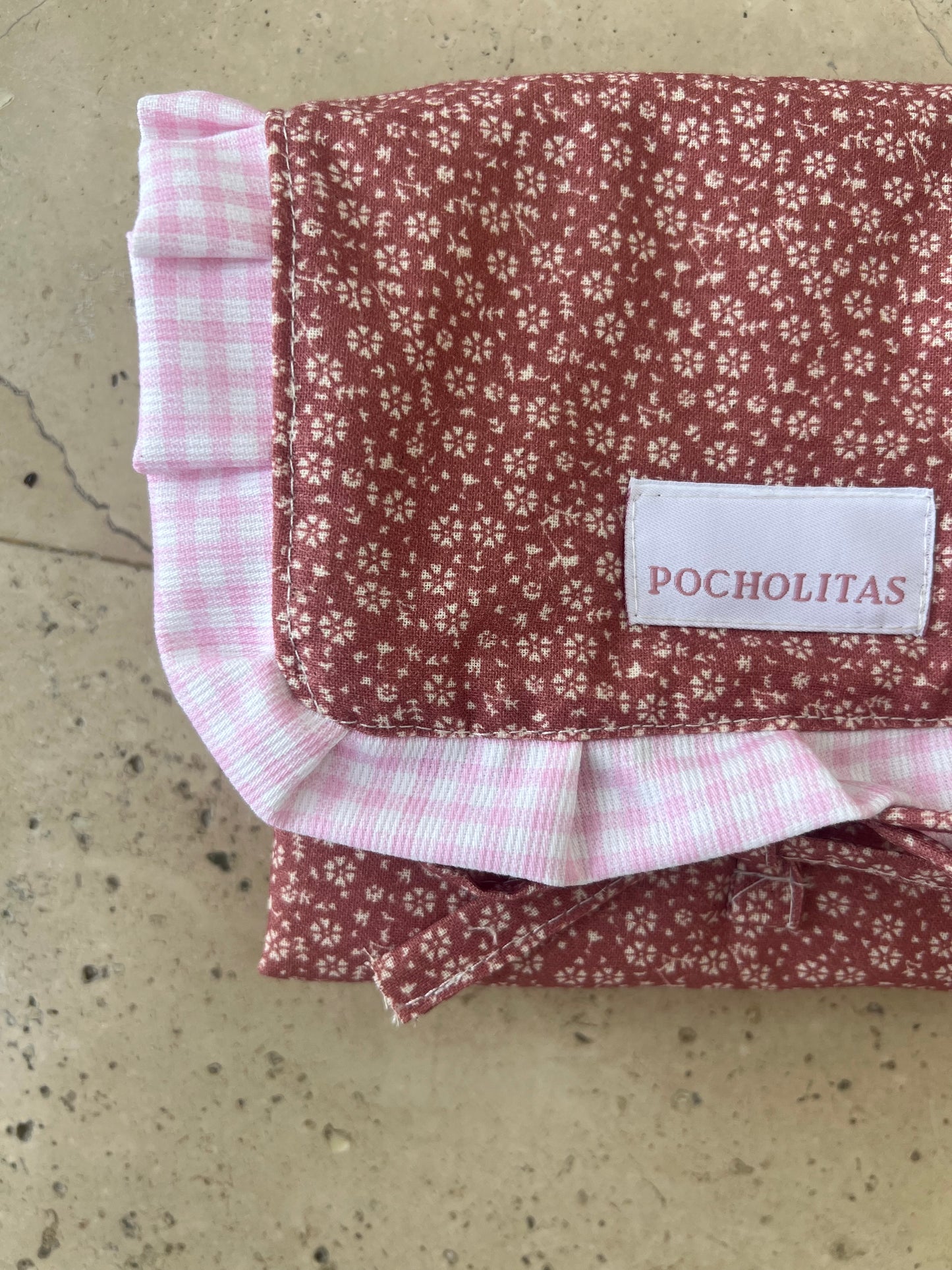 Bolsita para carrito muñeca liberty rosa