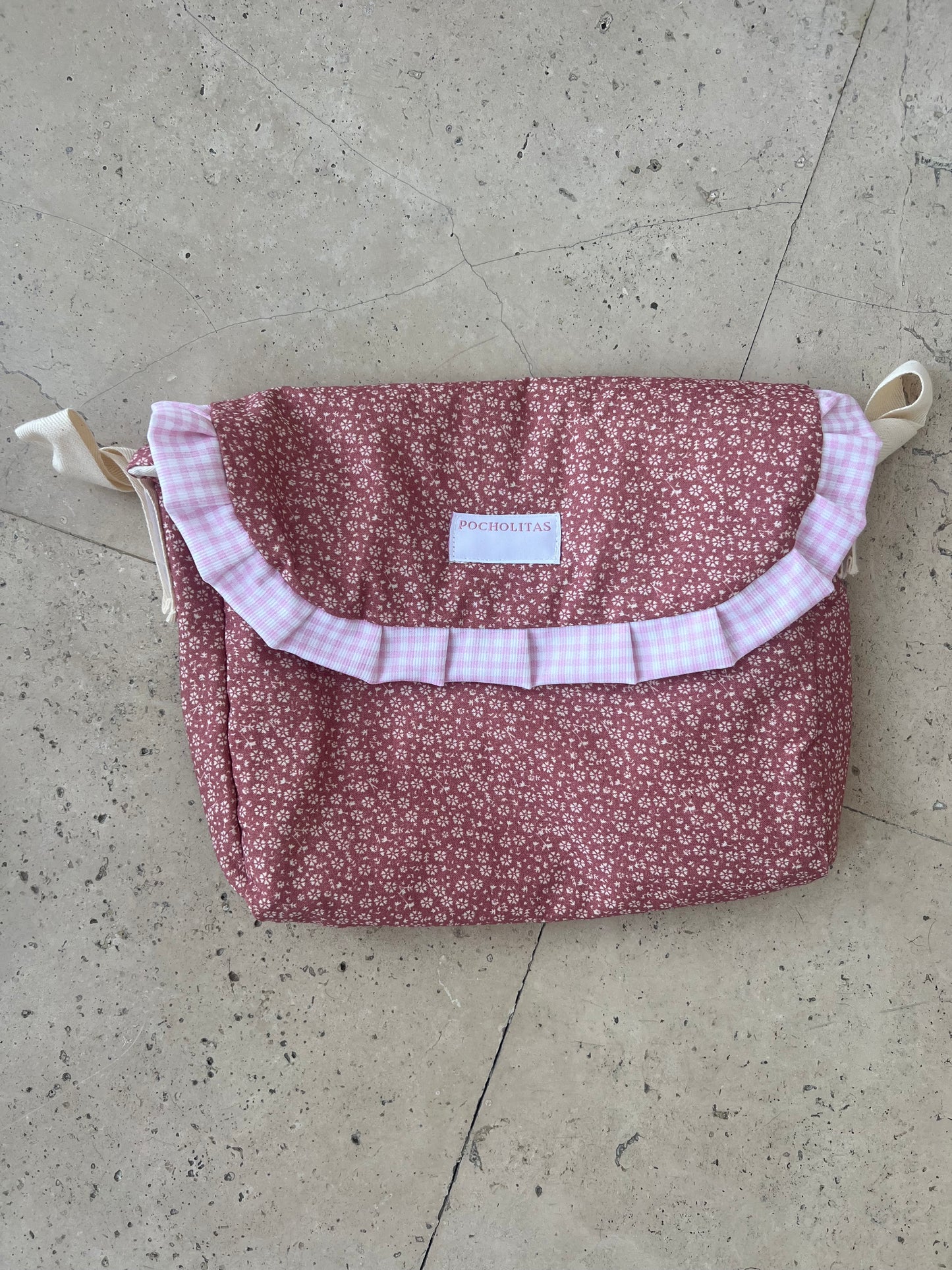 Bolsita para carrito muñeca liberty rosa