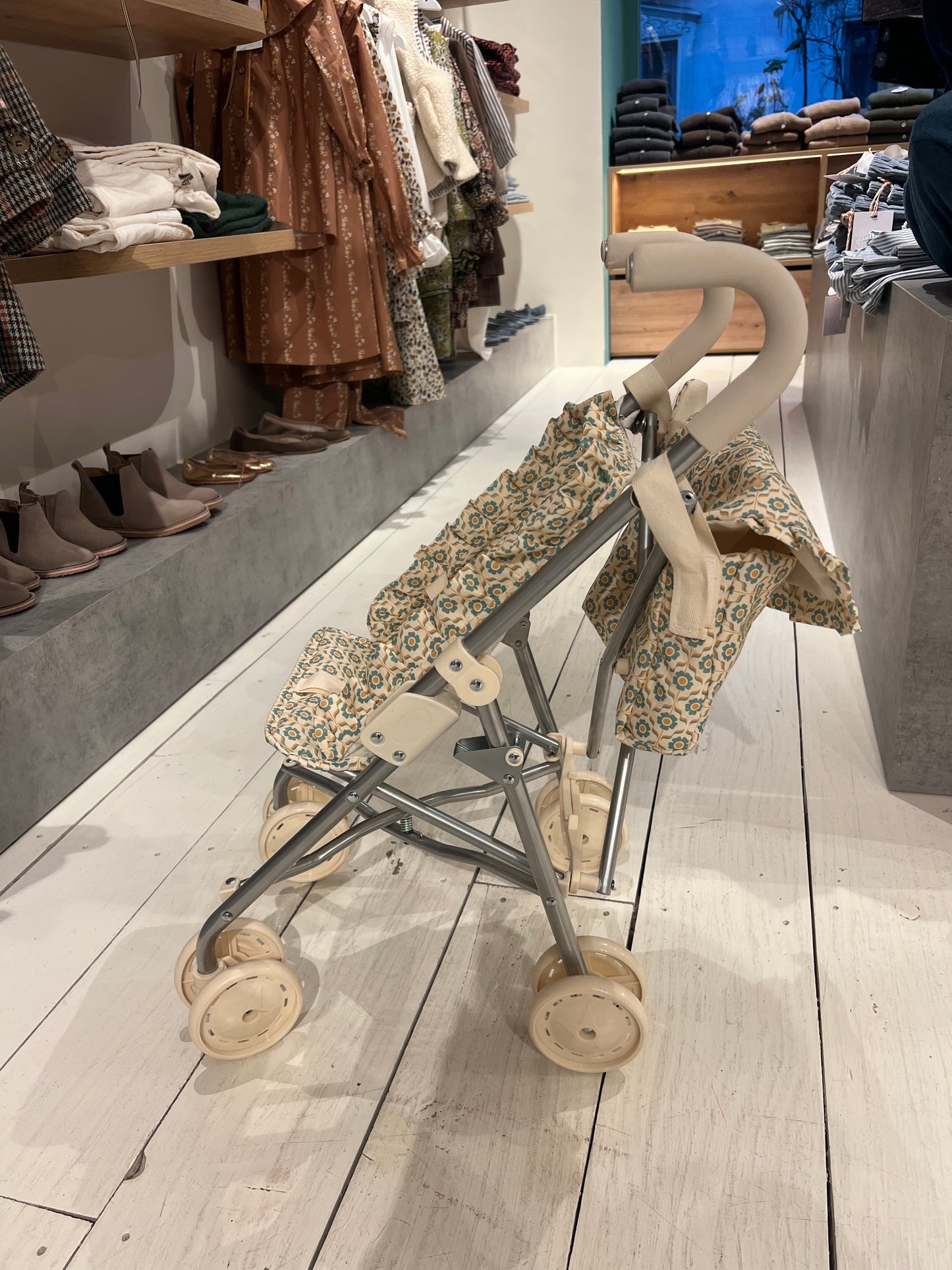 Bolsita para carrito muñeca flores naranjas