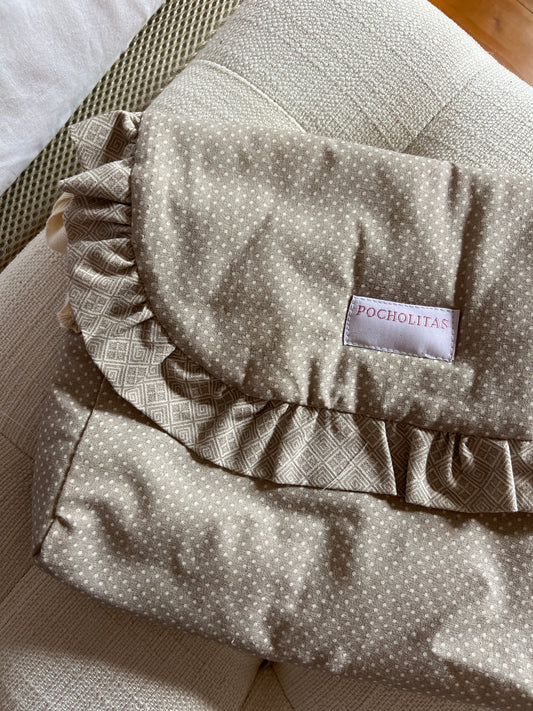 Bolsita para carrito muñeca color topo