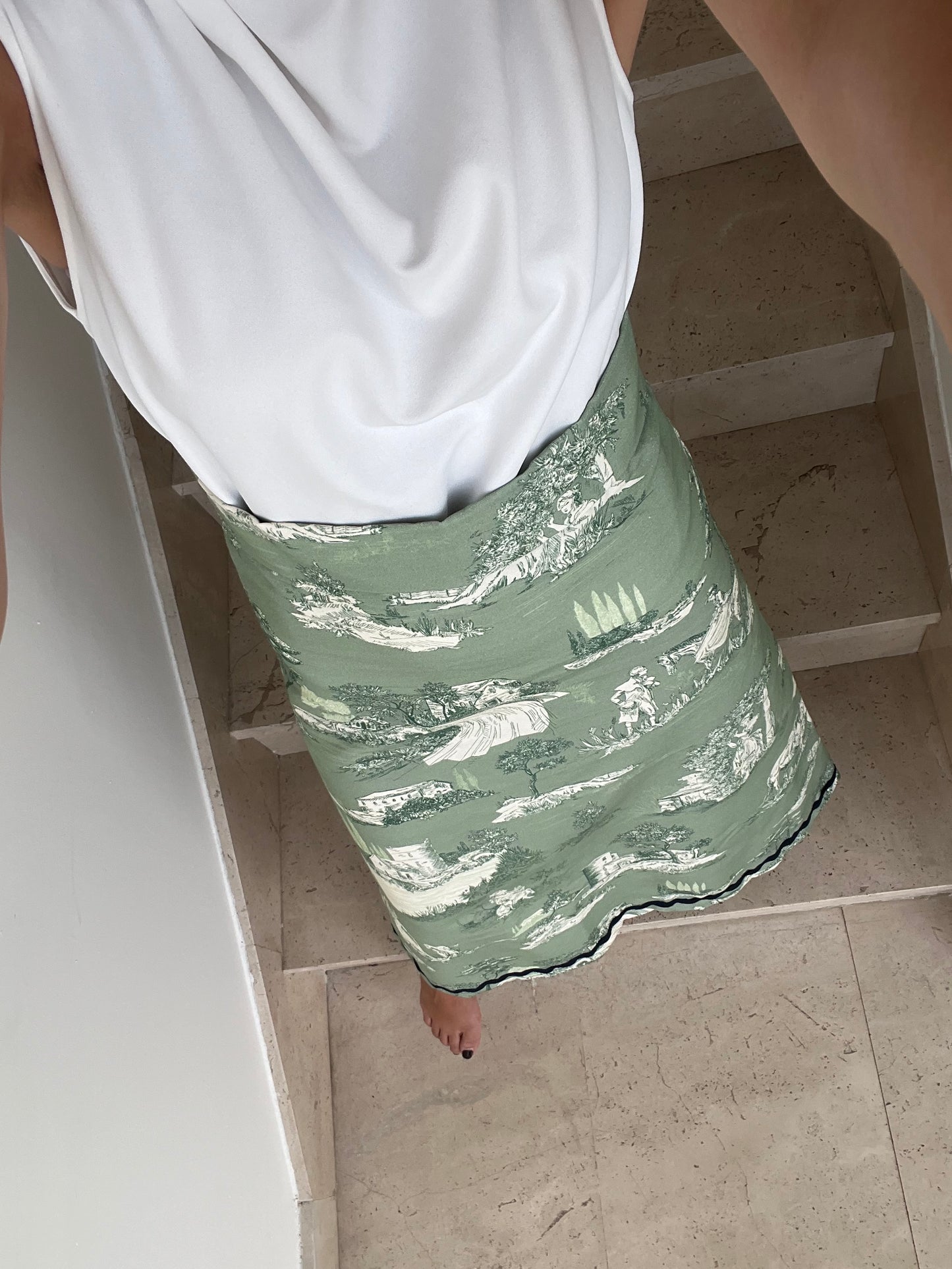 Falda verde