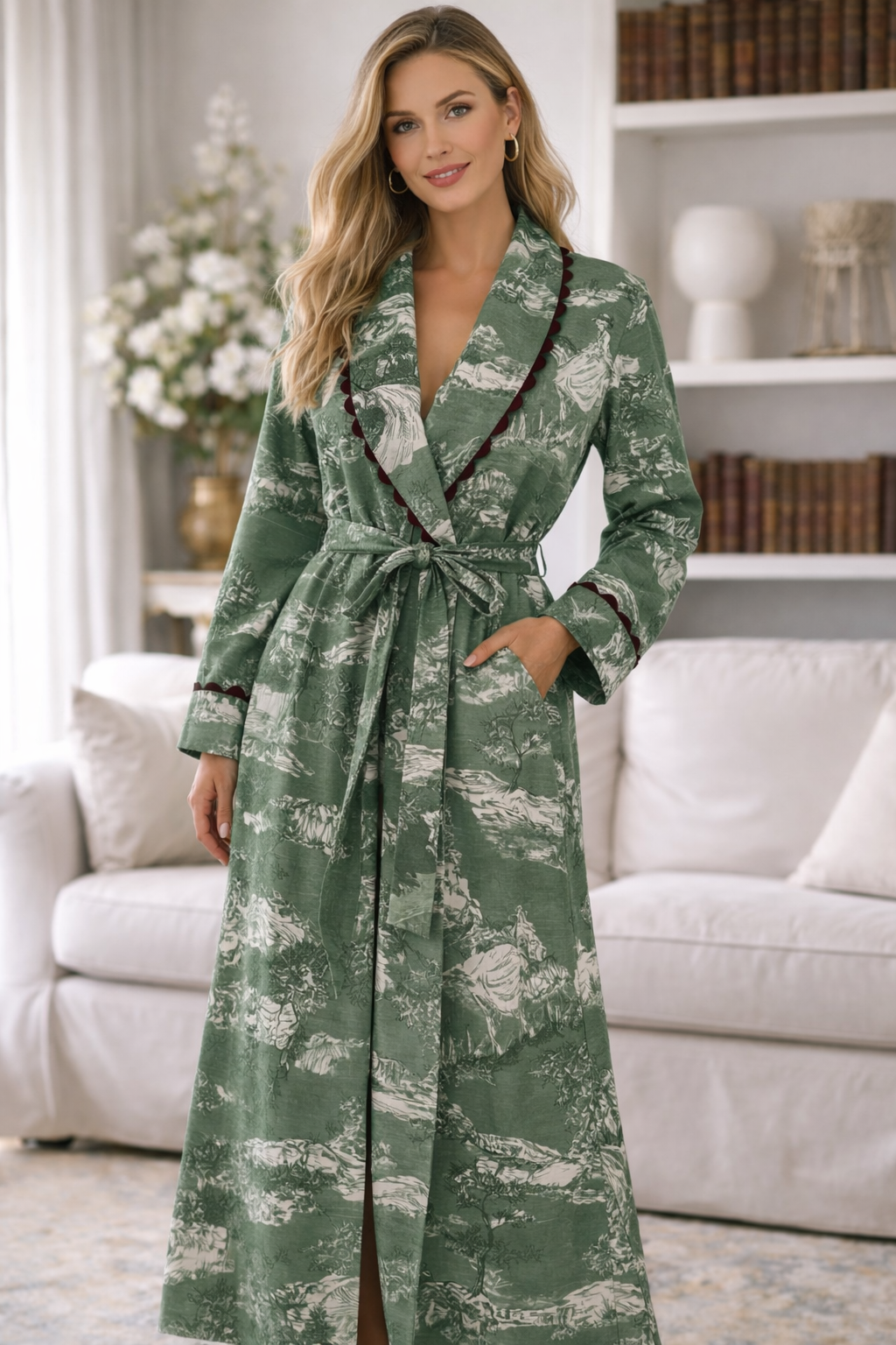 Bata Toile de Jouy verde