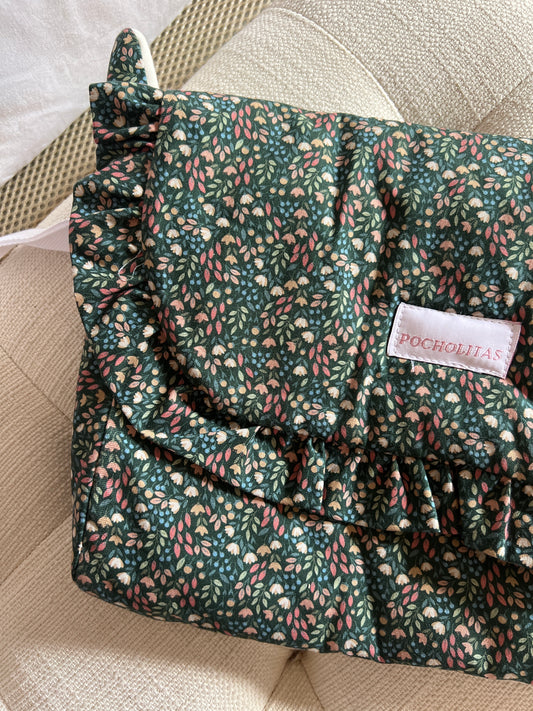 Bolsita para carrito muñeca liberty verde