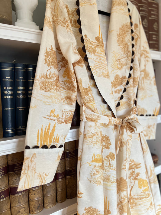 Bata Toile de jouy amarilla